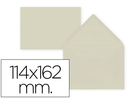 15 sobres Liderpapel 114x162mm. offset 80g/m² color blanco